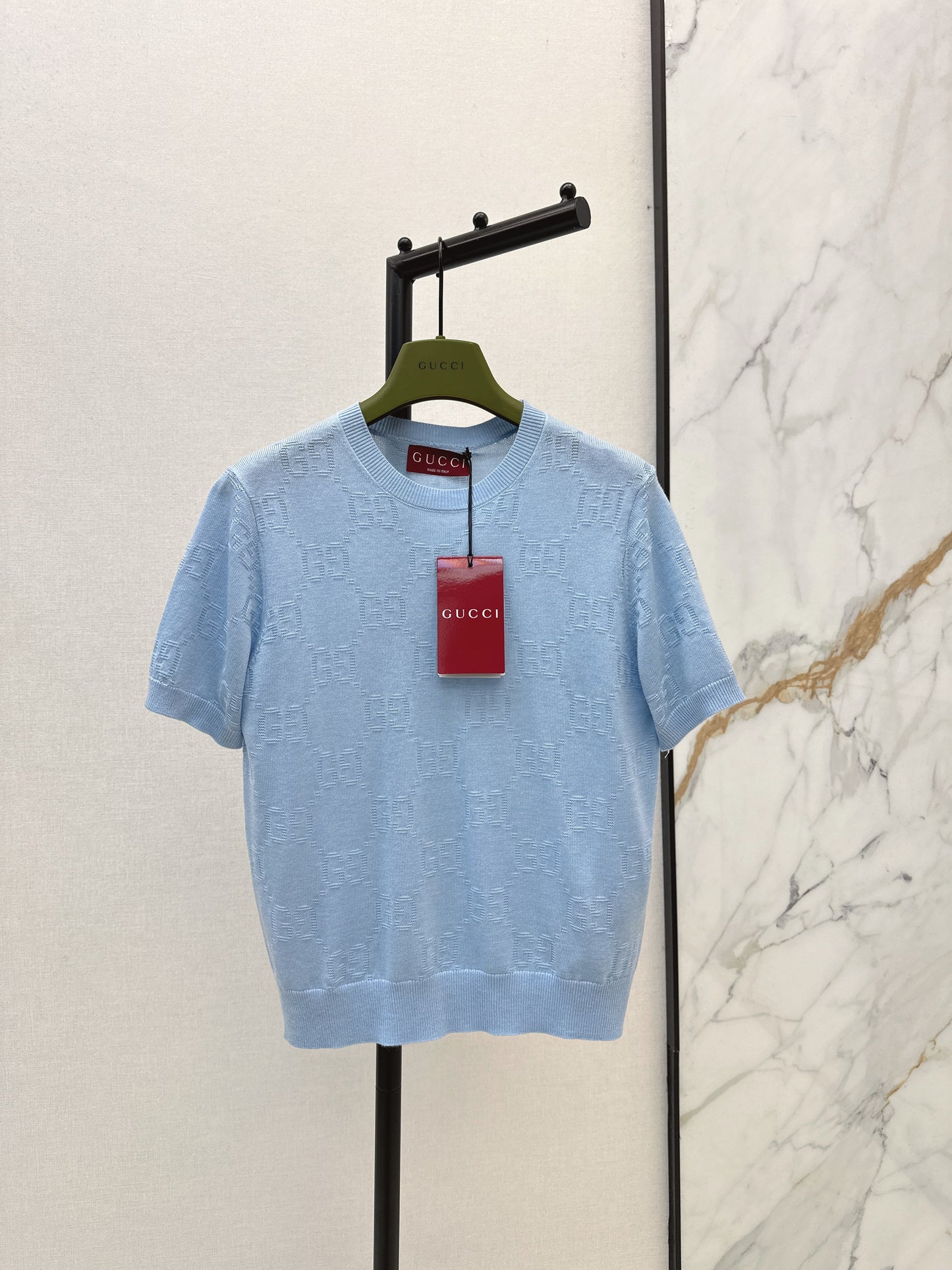 26ss Jacquard Knit T-Shirt