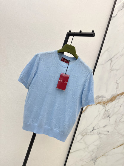26ss Jacquard Knit T-Shirt