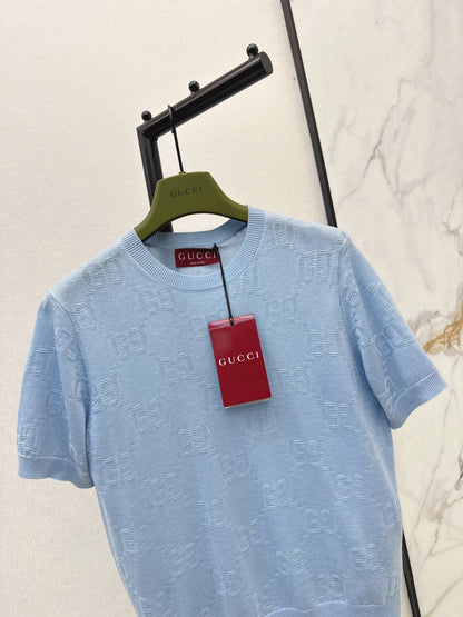 26ss Jacquard Knit T-Shirt