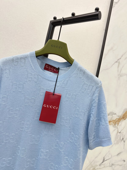 26ss Jacquard Knit T-Shirt
