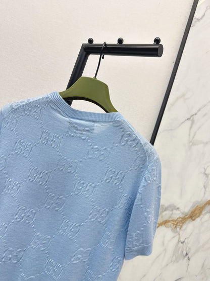 26ss Jacquard Knit T-Shirt