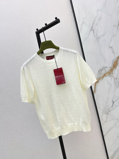 26ss Jacquard Knit T-Shirt