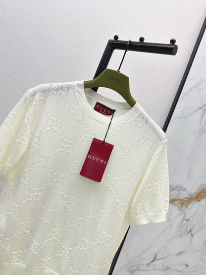 26ss Jacquard Knit T-Shirt