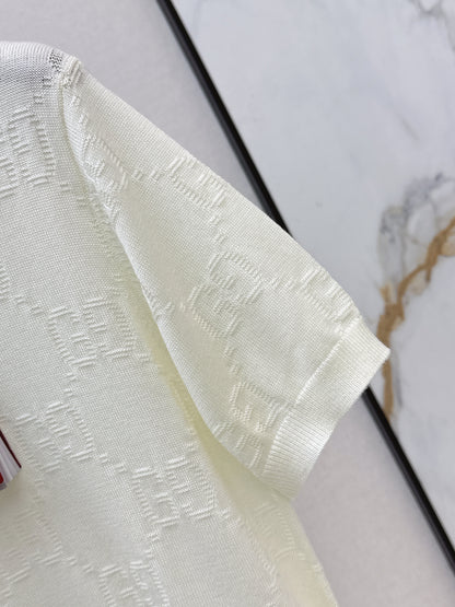 26ss Jacquard Knit T-Shirt