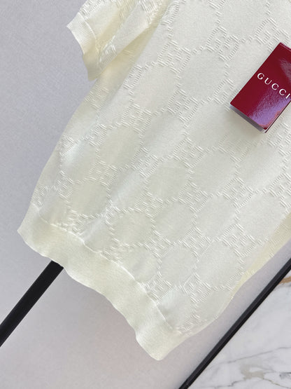 26ss Jacquard Knit T-Shirt