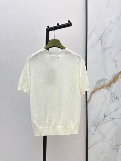 26ss Jacquard Knit T-Shirt