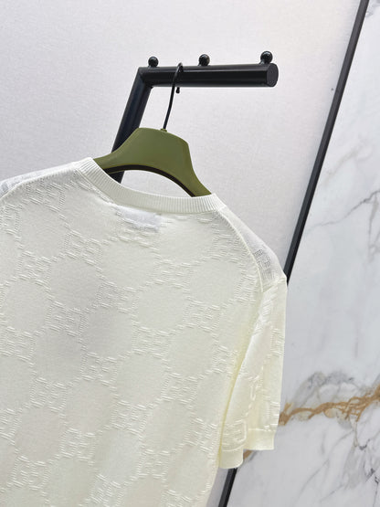 26ss Jacquard Knit T-Shirt