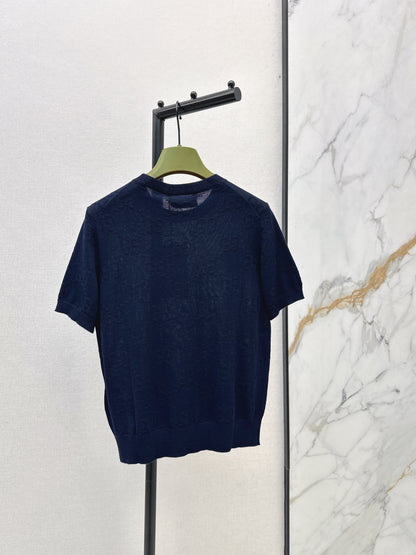 26ss Jacquard Knit T-Shirt