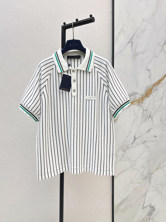 26ss Logo knitted polo short sleeve