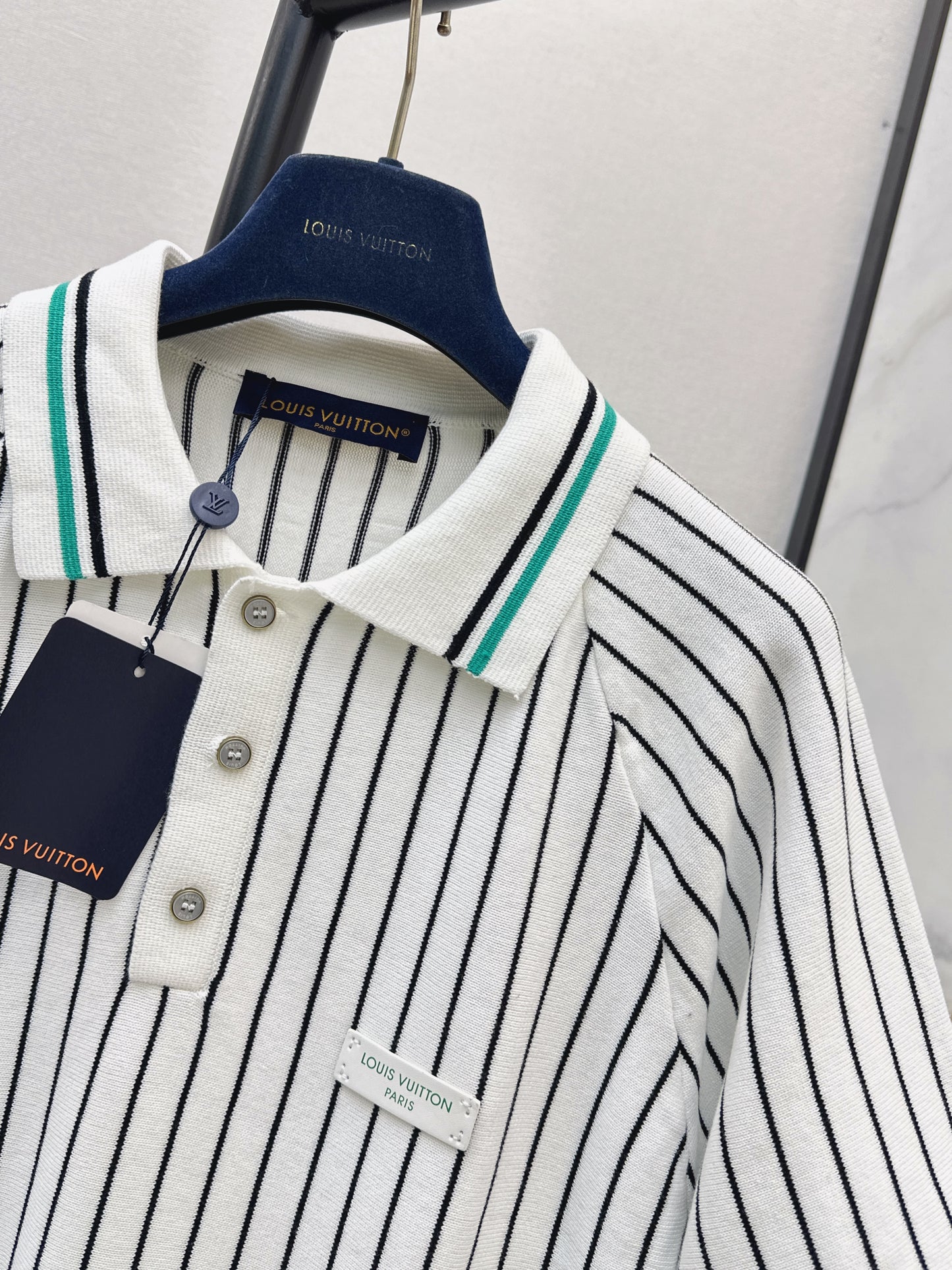 26ss Logo knitted polo short sleeve