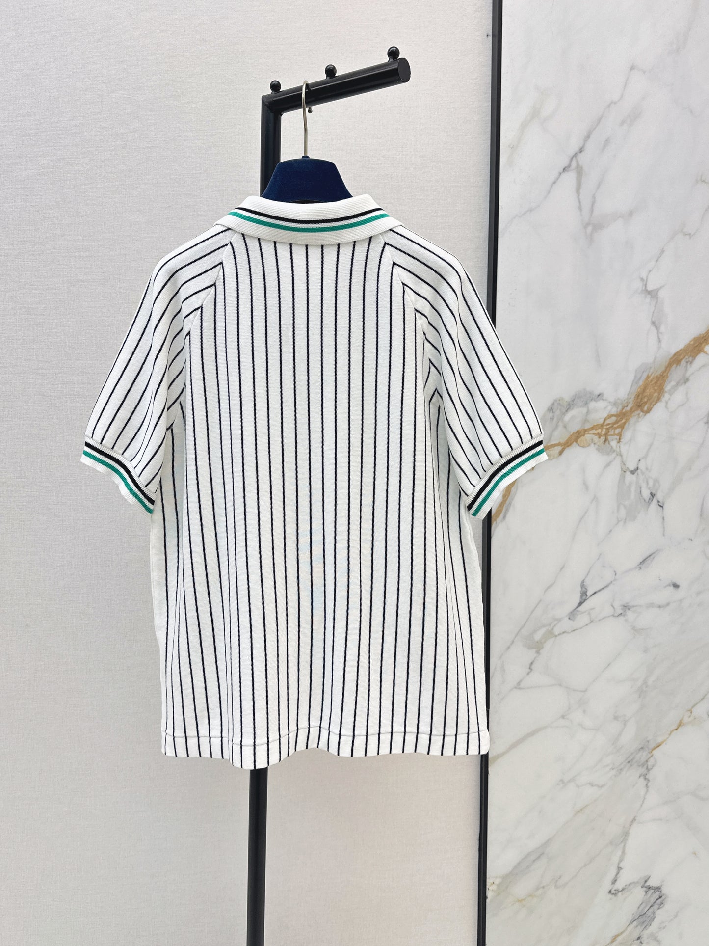 26ss Logo knitted polo short sleeve