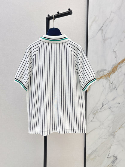 26ss Logo knitted polo short sleeve
