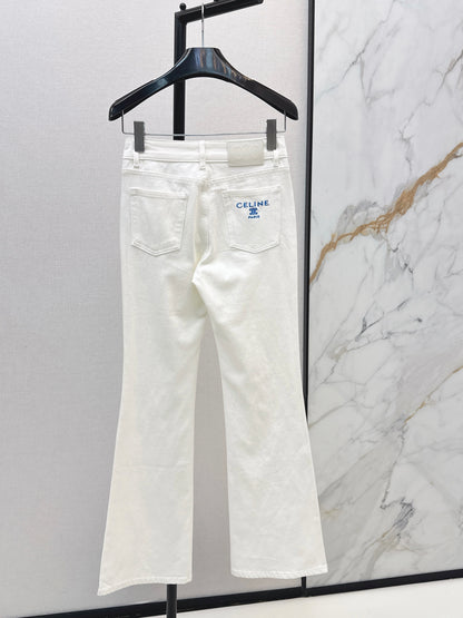 26ss Slim-fit flared jeans