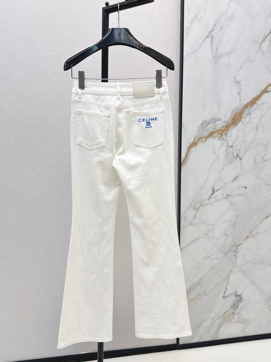 26ss Slim-fit flared jeans