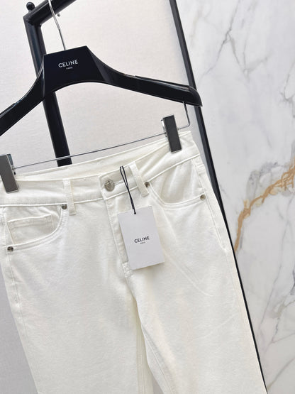 26ss Slim-fit flared jeans