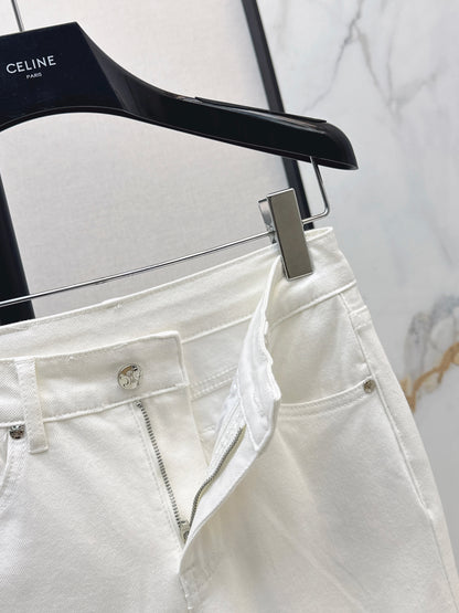 26ss Slim-fit flared jeans