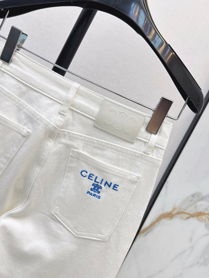 26ss Slim-fit flared jeans