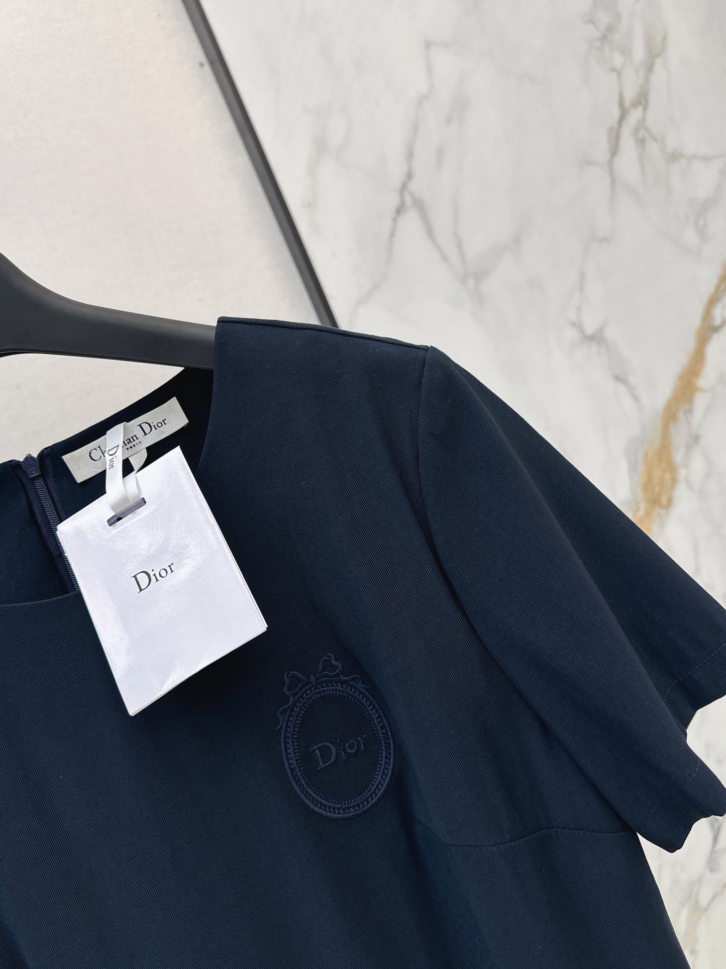 26ss Color-Block Straight-Cut Dress