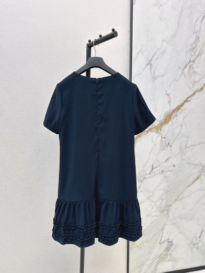 26ss Color-Block Straight-Cut Dress