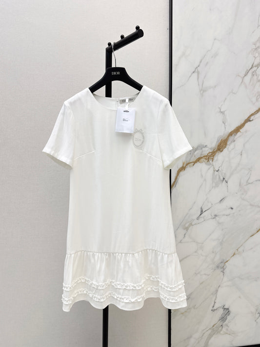 26ss Color-Block Straight-Cut Dress