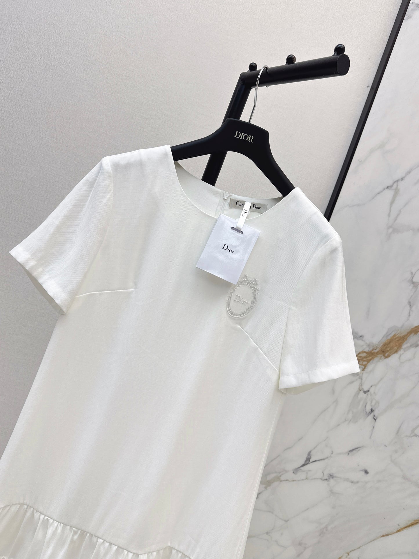 26ss Color-Block Straight-Cut Dress