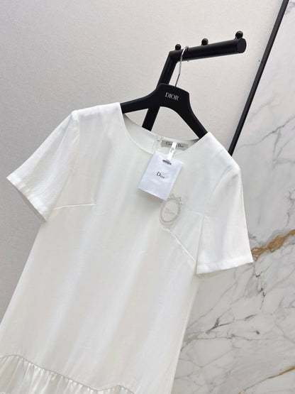 26ss Color-Block Straight-Cut Dress