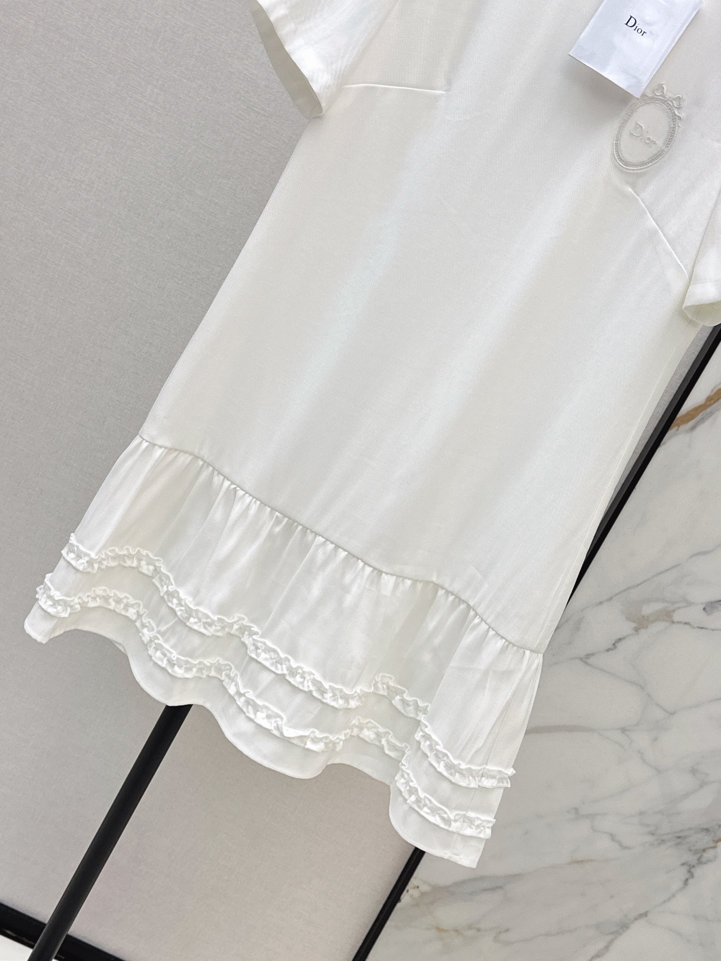 26ss Color-Block Straight-Cut Dress