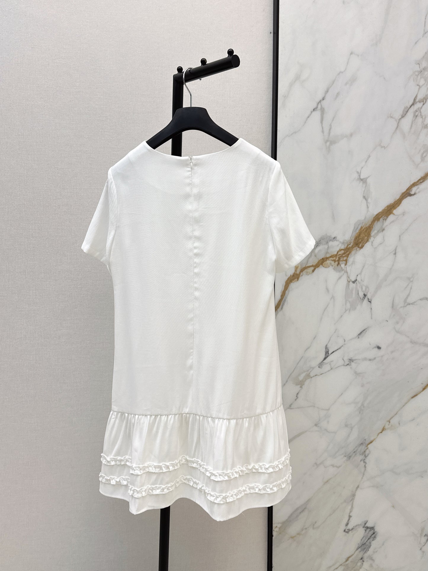 26ss Color-Block Straight-Cut Dress