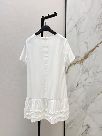 26ss Color-Block Straight-Cut Dress