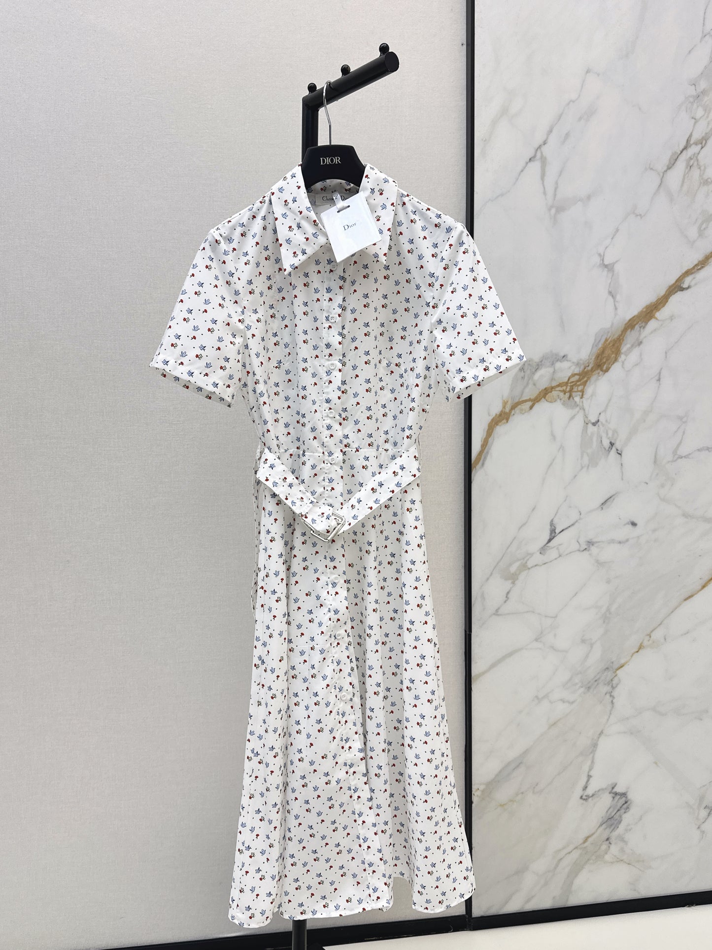 26ss Small Floral Print Dress