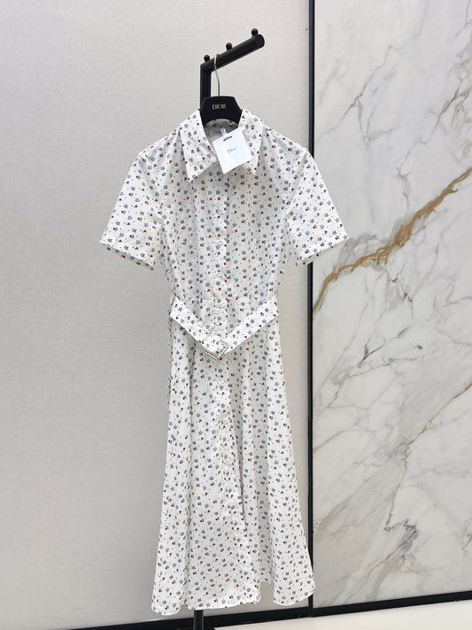 26ss Small Floral Print Dress