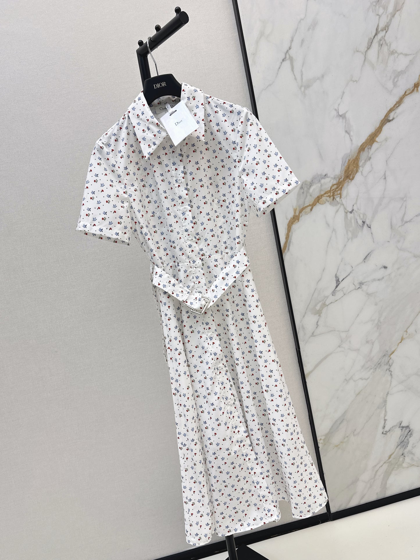 26ss Small Floral Print Dress