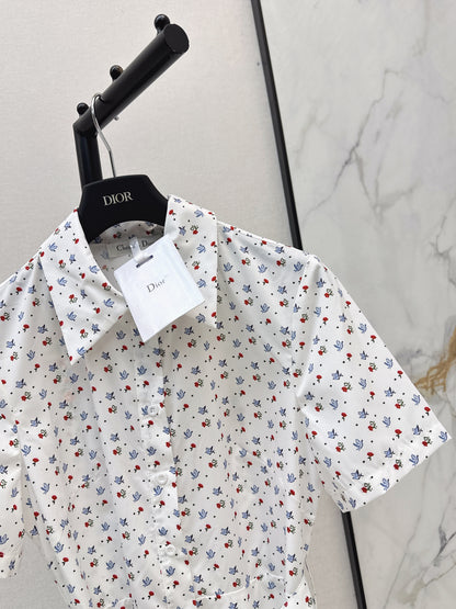 26ss Small Floral Print Dress