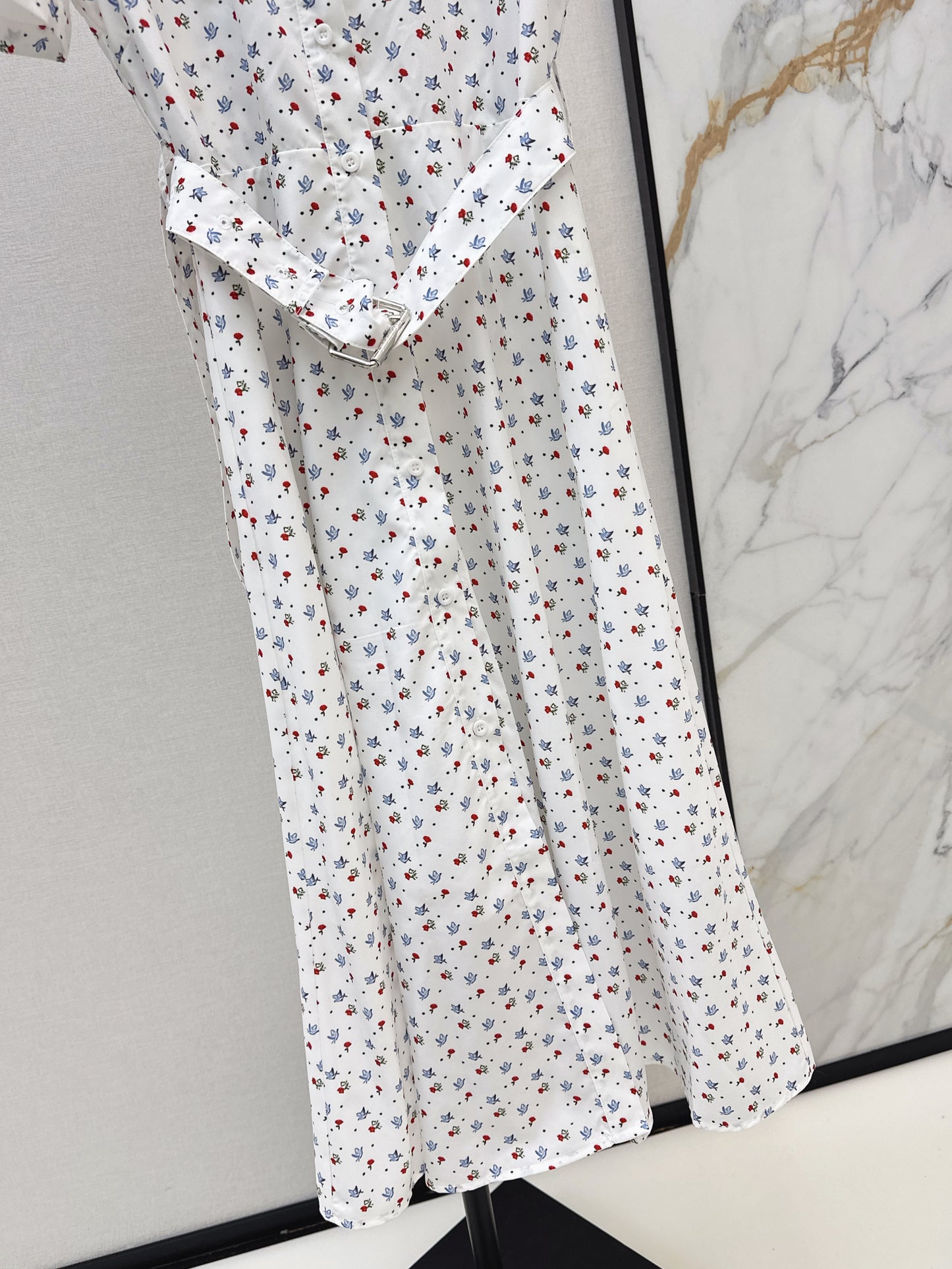 26ss Small Floral Print Dress