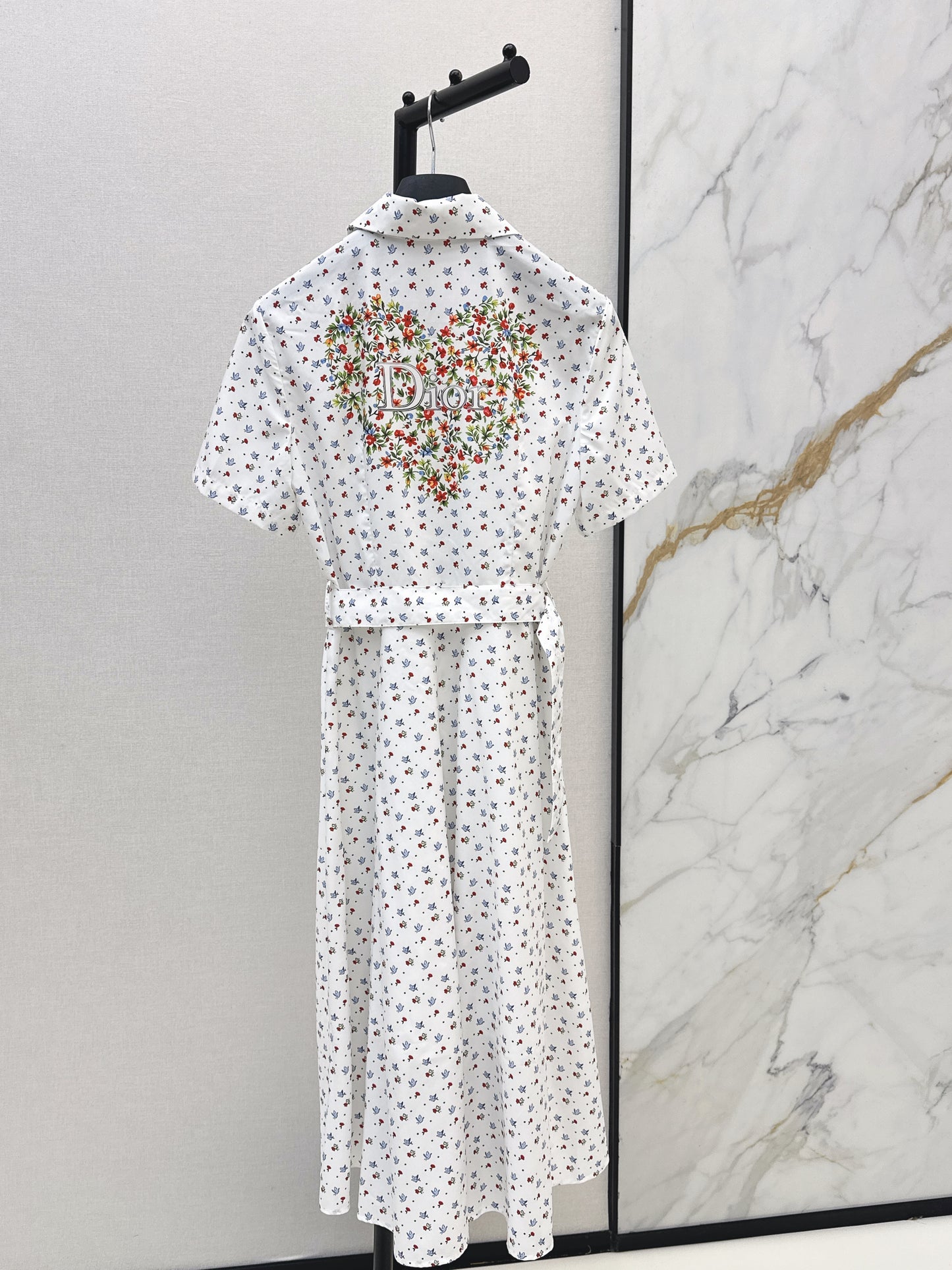 26ss Small Floral Print Dress