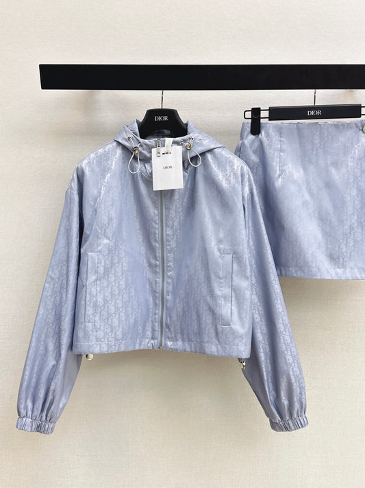 26ss Cropped Hooded Jacket/ A-Line Skort