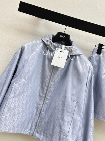 26ss Cropped Hooded Jacket/ A-Line Skort