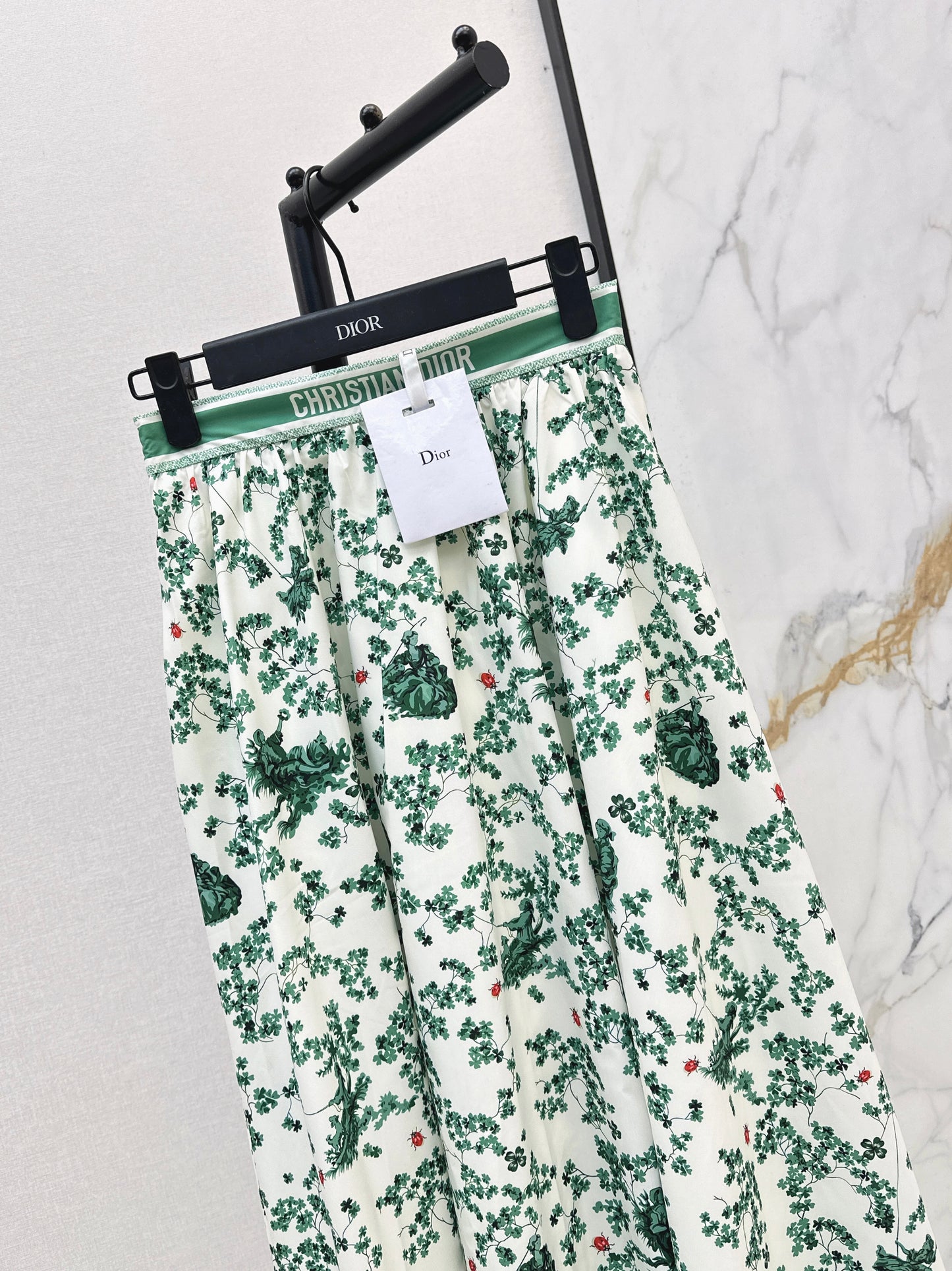 26ss Floral-Print  Flared Skirt