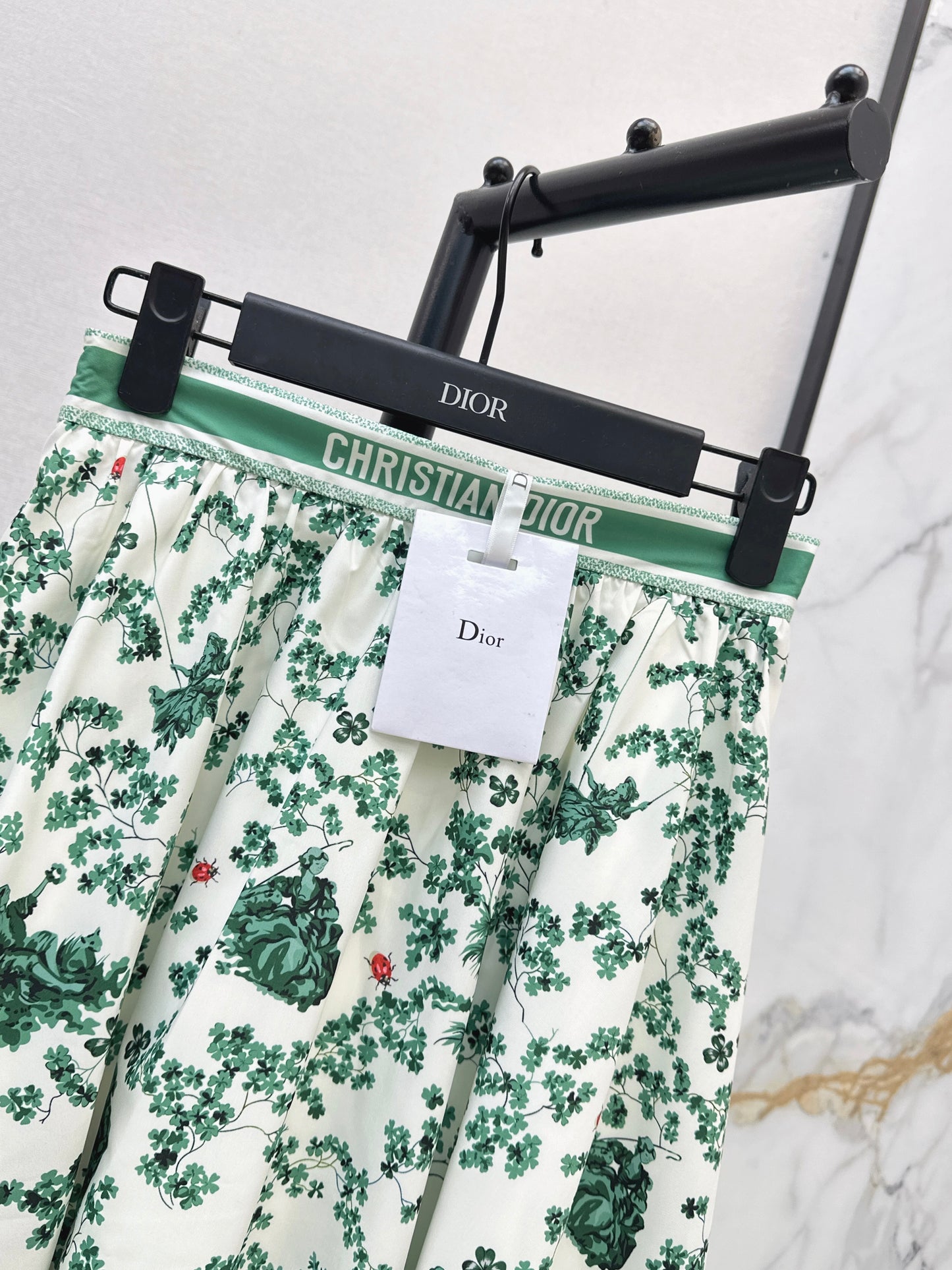 26ss Floral-Print  Flared Skirt