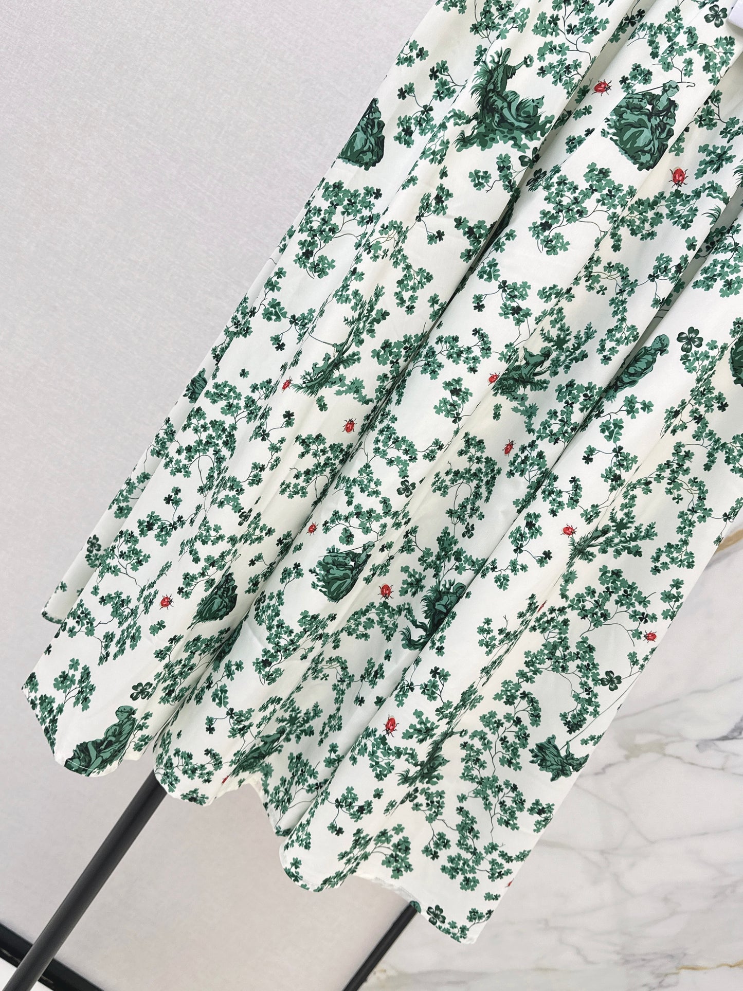 26ss Floral-Print  Flared Skirt