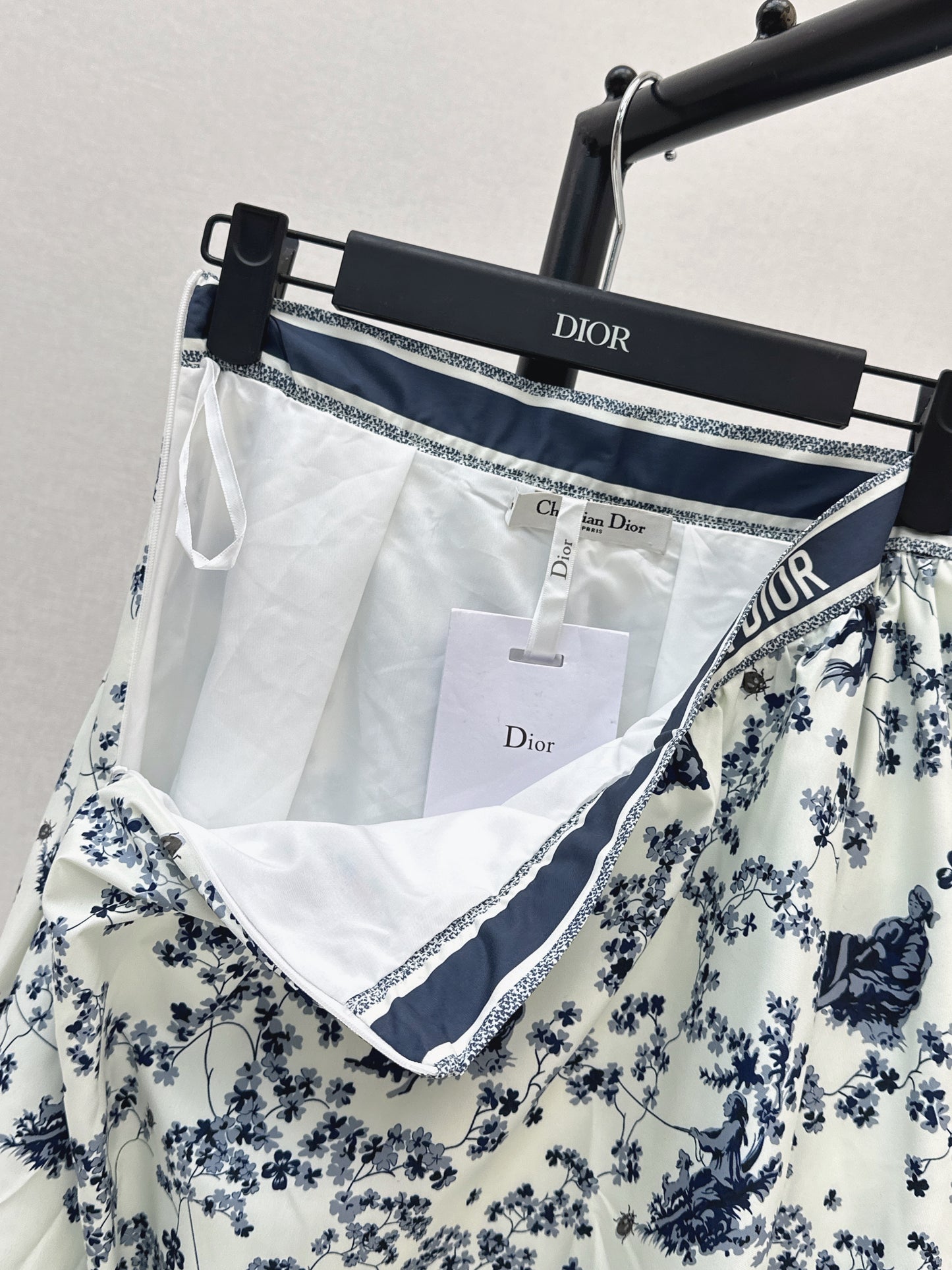 26ss Floral-Print  Flared Skirt