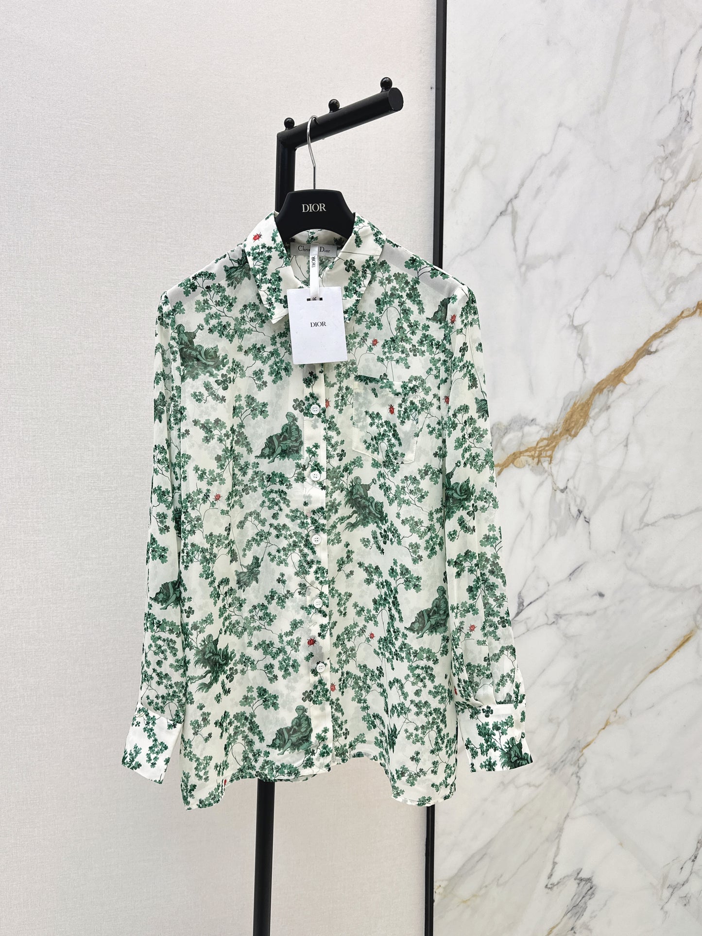 26ss Floral-Print Shirt