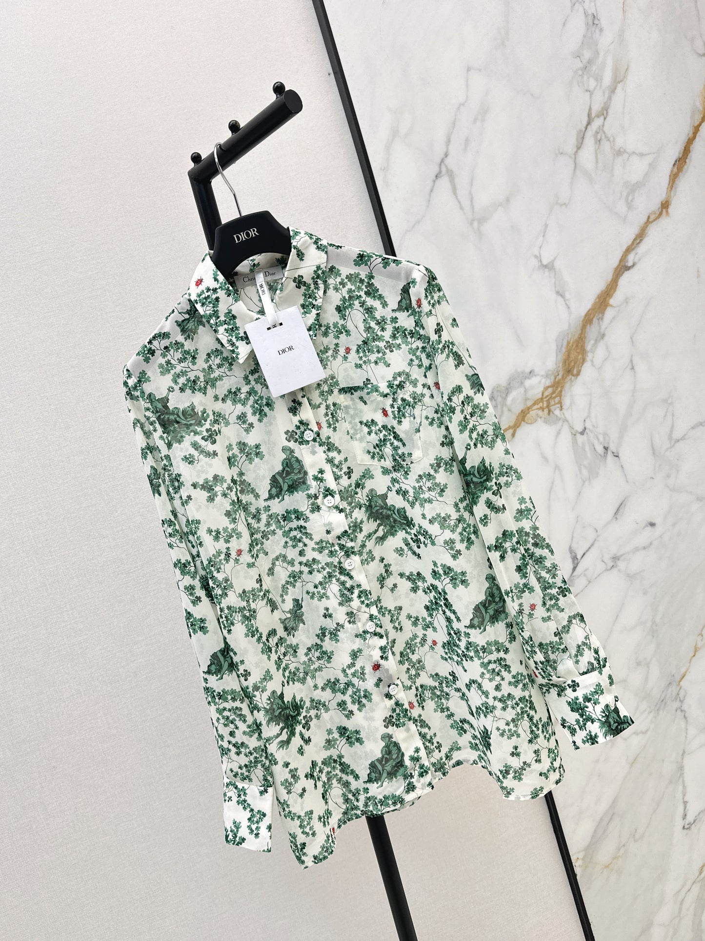 26ss Floral-Print Shirt