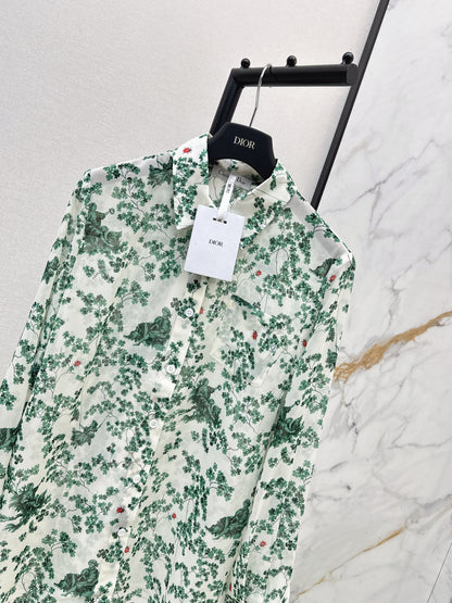 26ss Floral-Print Shirt