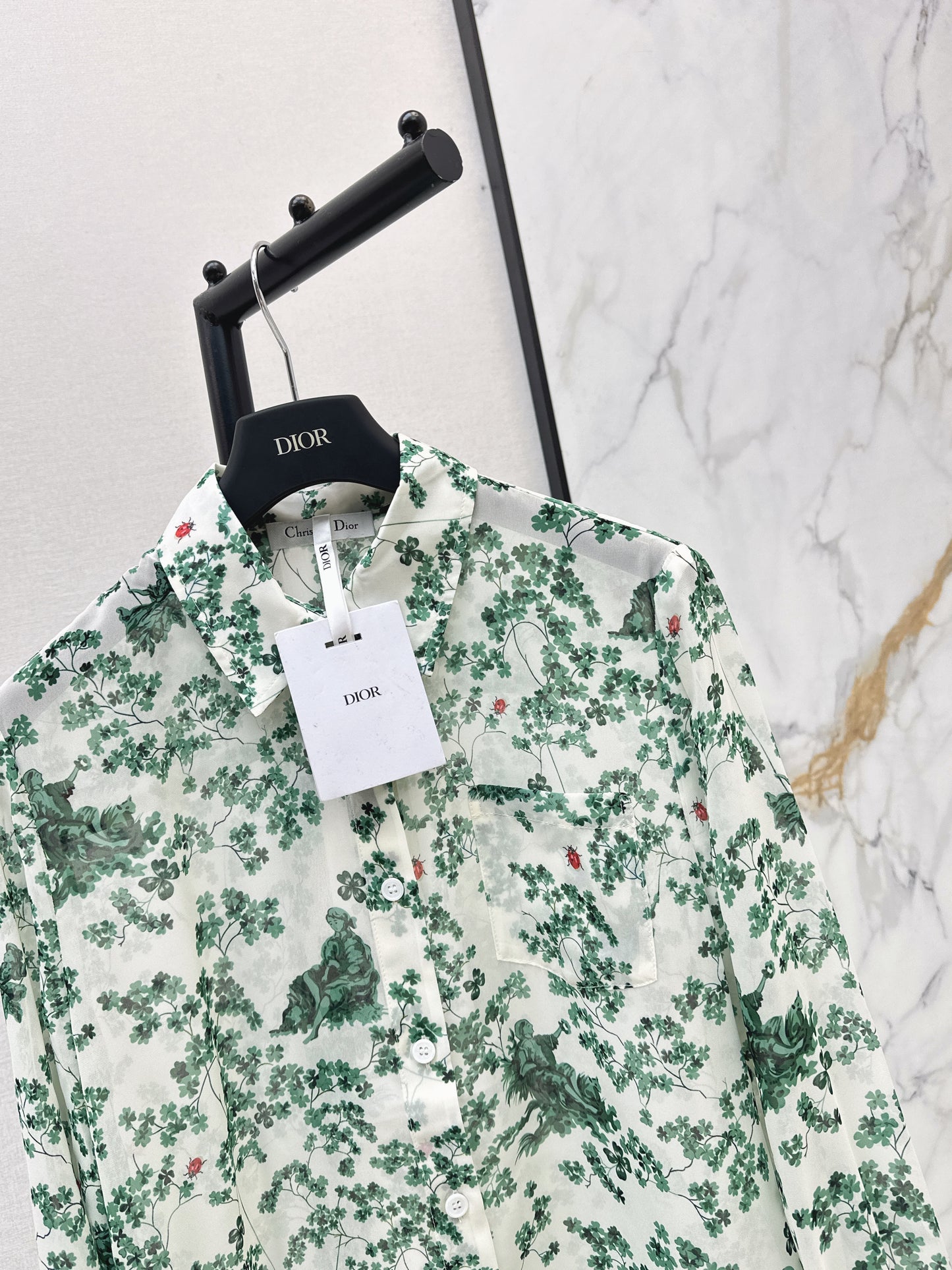26ss Floral-Print Shirt