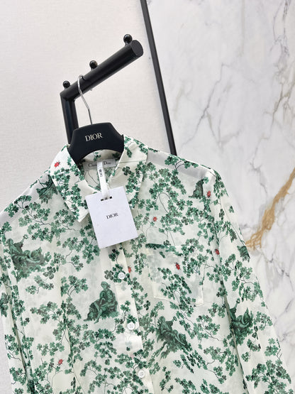 26ss Floral-Print Shirt