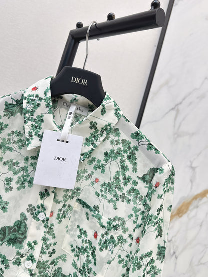 26ss Floral-Print Shirt