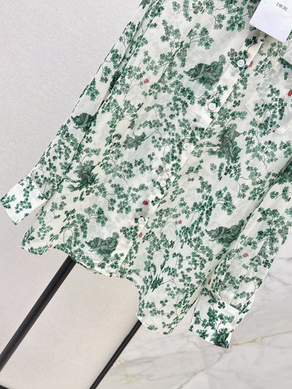 26ss Floral-Print Shirt