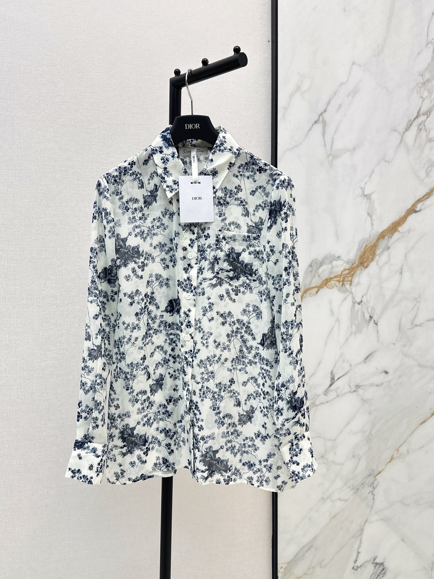 26ss Floral-Print Shirt