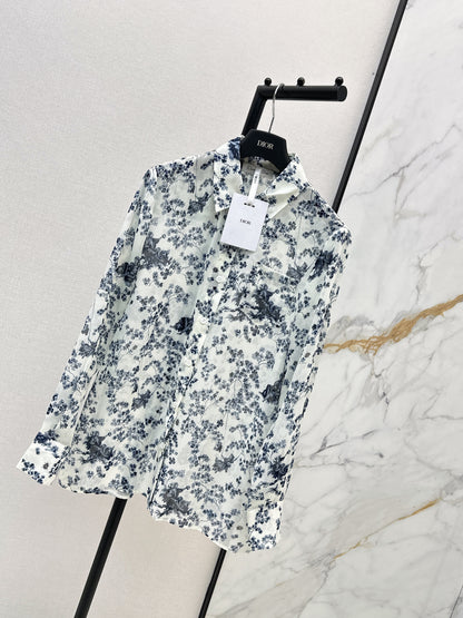 26ss Floral-Print Shirt
